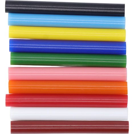 Lot de 10 bâtons de colle pour bricolage 11 x 100 mm réparation de meubles à forte adhérence, thermofusible (1/5)