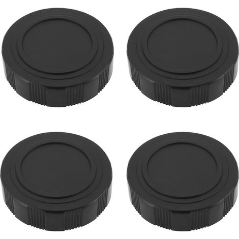 Lot de 4 Bouchon d'objectif, Diamètre 32 mm, Plastique noir, Pour Jumelles Télescopes Monoculaires