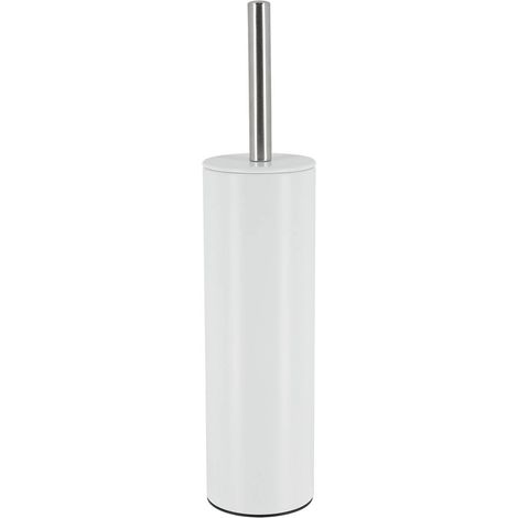 Brosse wc  acier inoxidable - blanc - Tendance (1/2)