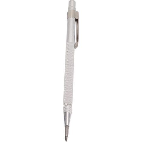 Stylo à graver en carbure de tungstène, corps en acier inoxydable, robuste et durable, pour une utilisation polyvalente.