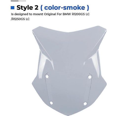 Pare-brise universel pour moto BMW R 1200 GS/LC Adv - Style 2 Gris (1/5)