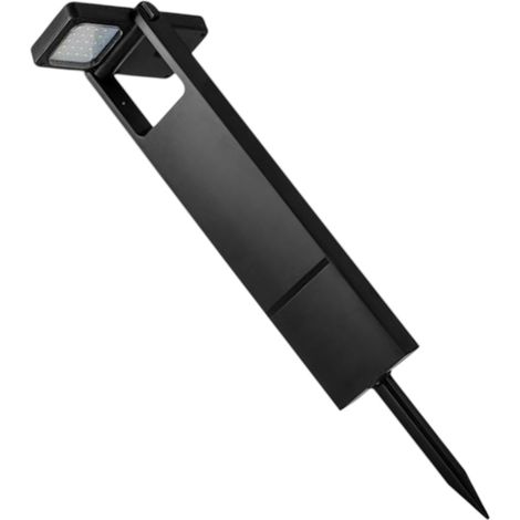 Faretto Solare da Giardino LED 200LM con Picchetto, Luce Regolabile 3000K 4000K 6500K, Testa Inclinabile, IP65 Impermeabile, Lampada Esterno ABS per Aiuole Viali Decorazion