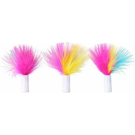 3 Plumes de rechange,Jouet interactif pour chat,Accessoire silencieux,Mode intelligent,Détection jour nuit (1/3)