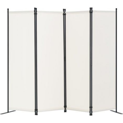Cloison de séparation en tissu séparateur de pièce pliable à 4 (1/5)