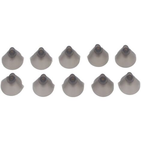 Pair 10 pièces Dômes pour Aides Auditives en Silicone Doux, Lavables et Amovibles, Anti-Static
