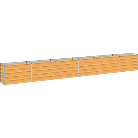 Raised Garden Bed Natural 480 x 40 x 55 cm cold-rolled steel vidaXL