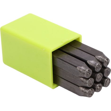 Handstempel-Werkzeugset aus 40Cr-Kohlenstoffstahl, Stempelwerkzeuge für die Schmuckherstellung und Metallprägung von Zahlen (1/5)