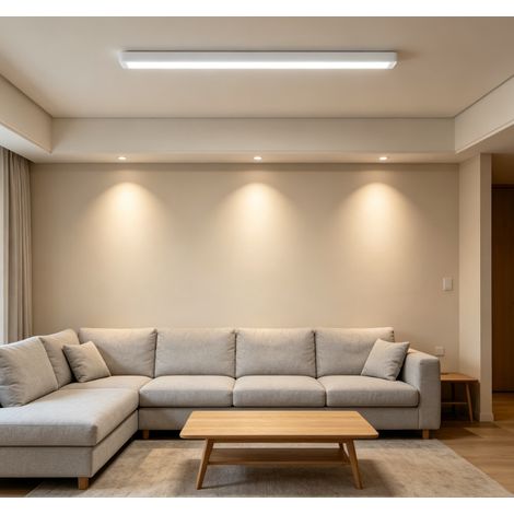 Panneau LED Intelligent Bluetooth Mesh Aigostar 1,5m 50W CCT Réglable - Sans Ombre - Éclairage Plafond Multi-Usage