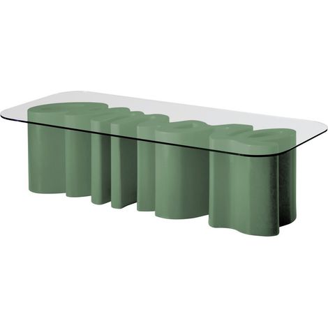 Amore Table Verde malva tavolo scritta originale Slide di design da esterno interno giardino colorata polietilene terrazza veranda sala da pranzo cucina