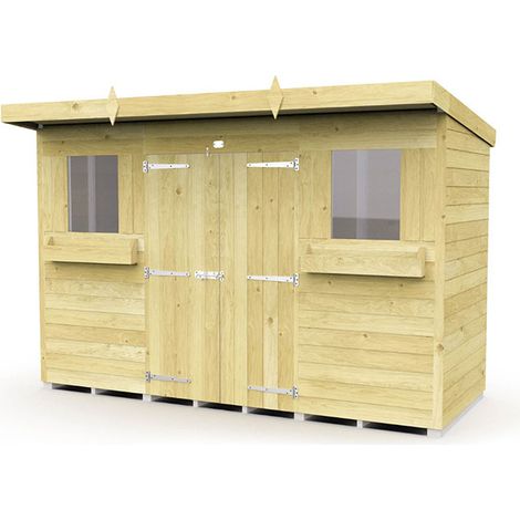 10 x 4 Pent Summer Shed