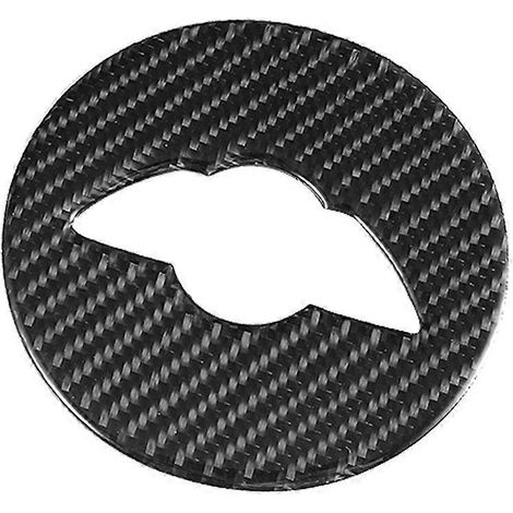 Garniture décorative de volant en fibre de carbone, emblème compatible avec Mini Cooper F55 F56 F60 (1/4)