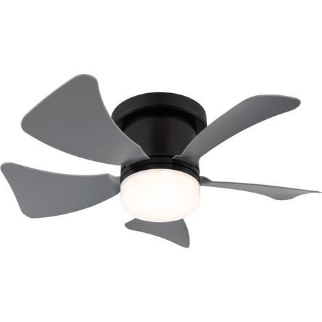 Ceiling Fan Hines Black-Grey with LED & Remote (1/5)