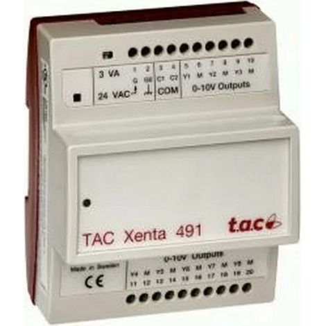 TAC Xenta 491 V1 - Analog output module - 007303010