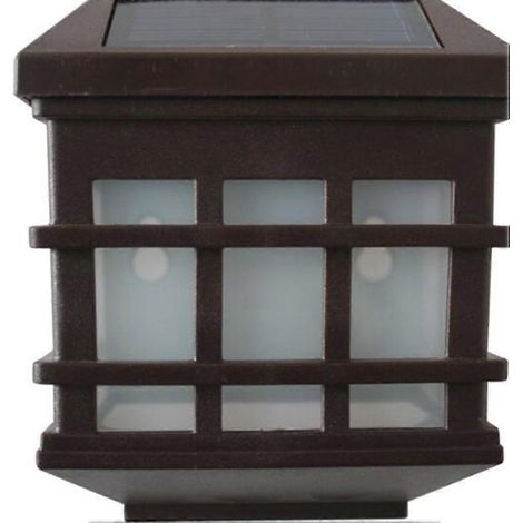 Appliques solaires murales pour escaliers, éclairage extérieur, lot de 8 lampes de jardin blanc chaud (1/5)