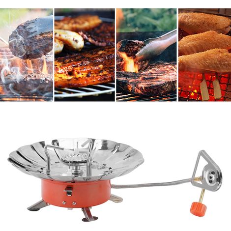 Réchaud portable mini-réchaud de montagne, kit de camping, réchaud à gaz portable (1/5)