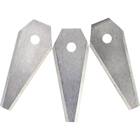 Jeu de 3 lames de rechange compatibles tondeuse robot Bosch Indego, couteaux de coupe pour robot tondeur, lames en acier, kit de remplacement (1/5)