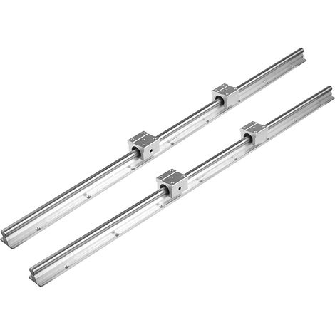 Stück SBR12‑800mm 12MM Linearführungsschienen-Gleitwellen, 4 Stück SBR12UU Blöcke (1/5)
