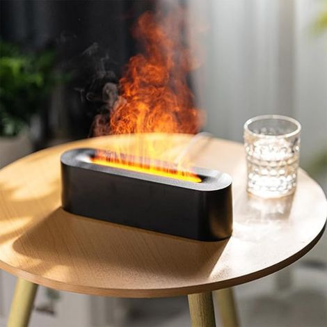 ml Diffuseur de flamme cheminée d'huiles essentielles d'aromathérapie avec minuterie et arrêt automatique lumières LED apaisantes 150 7 (1/5)
