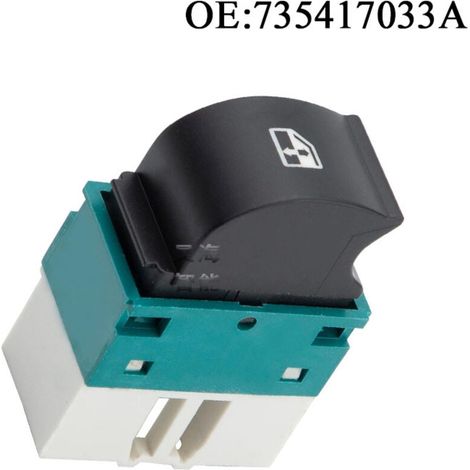 735417033A Pièce de commande/interrupteur de lève-vitre automobile, adaptée aux véhicules Fiat, commande le levage des vitres électriques.