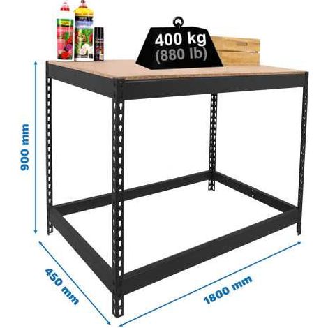 Mesa de Trabajo SIMONWORK Basic 1 901845-1 antracita/madera (1/2)