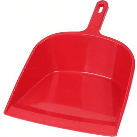 Pelle pour la poussière Plastique avec Caoutchouc Brillante et Robuste Utilisable pour Le Balayage dans la Maison et Le Jardin，（rouge）