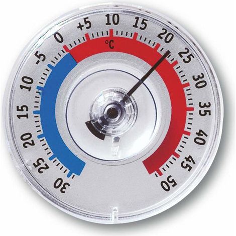 Analoges Fenster-Thermometer "Twatcher" mit schneller Montage durch Saugnapf (1/3)