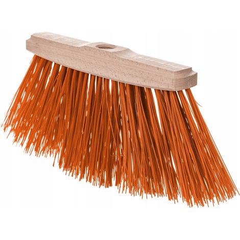 Gebogene Bürste für Gartenarbeit und Straßenreinigung, 250 mm, orange - ETOX