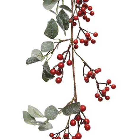 Ghirlanda con bacche rosse  130 cm (1/2)