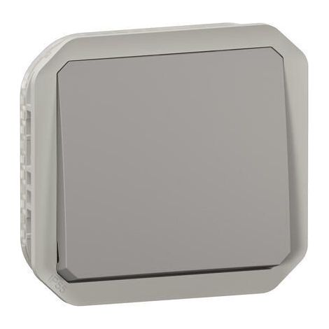 Legrand – Permutateur étanche Plexo IP55 IK07 – Commande à bascule – Plastique gris – Pour chantiers humides – LEG069521L (1/10)