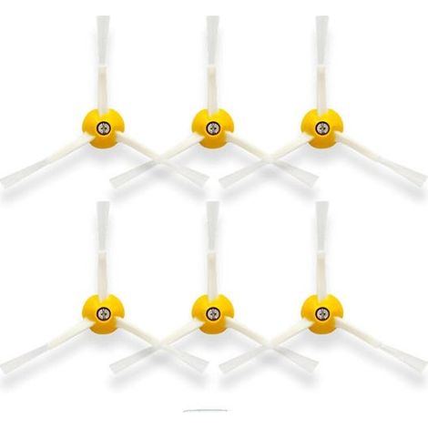 6-piece replacement side brush kit for iRobot Roomba 500/600/700/800/900 series, with edge cleaning function. (1/5)