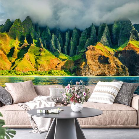 Papier peint panoramique - Montagnes - 130 cm x 87 cm (1/4)