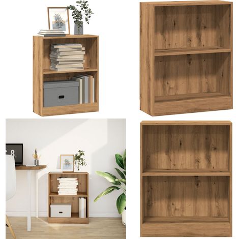 vidaXL Bücherregal Artisan-Eiche 60x24x76 cm Holzwerkstoff (1/5)