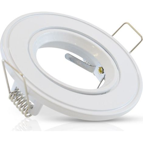 Support plafond Rond Orientable Blanc Ø85 mm Miidex Lighting®