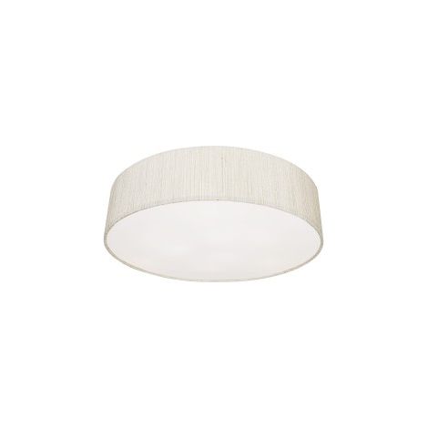 Plafonnier Nowodvorski Turda blanc tissu LED Ø50 3xE27