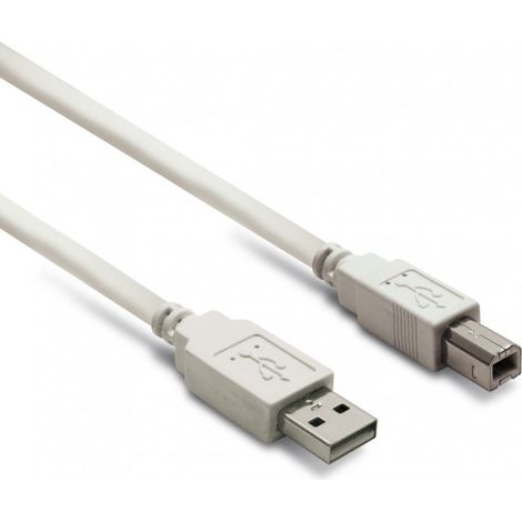 Câble USB A mâle/B mâle USB 2.0 - 3 m - blanc