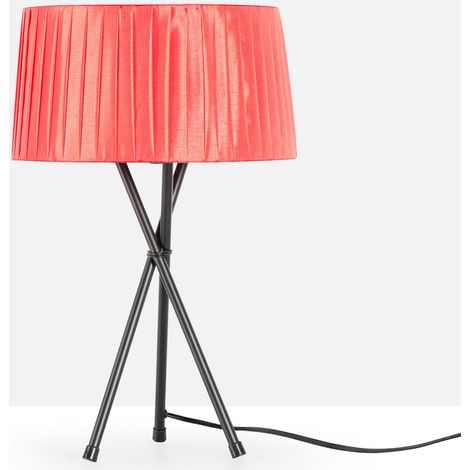 Lampe de table trépied design "NODO" - E27 - Rouge