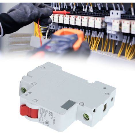 Disjoncteur miniature DZ47s C40 1P 40 A, montage sur rail DIN, basse tension 230 V/400 V, pouvoir de coupure 6000 A (1/5)