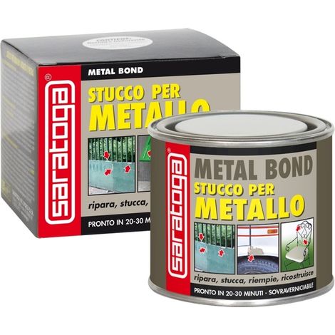 Saratoga Stucco per Lamiere Metal Bond, 125ml con Astuccio (1/4)
