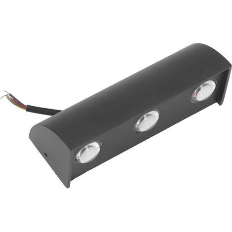 LED-Wandleuchten, 3 LEDs, 3 W, blendfreies, weiches, warmes Licht, IP65 wasserdicht, robustes Aluminium, modernes Design, Außenwandleuchten (1/5)