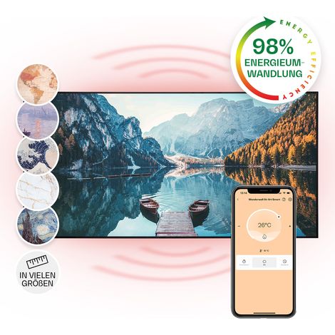 Wonderwall Air Art Smart Infrarotheizung See Horizontal 120x60cm 700W (1/5)