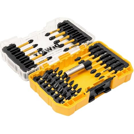 Dewalt – Coffret embouts visseuse 25 pièces – Embouts flextorq 25mm et 57mm – Porte-embouts magnétique – Pour applications extrêmes