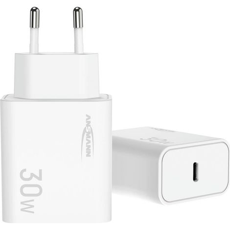 ANSMANN 30W USB C Chargeur Rapide PD Universal iPhone Samsung (1/3)