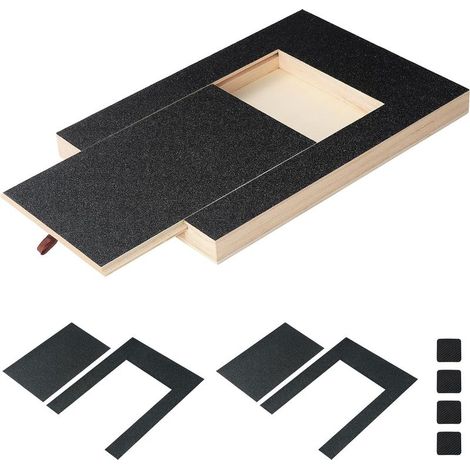 Dog scratching board, dog scratching mat, dog scratching tree, scratching boards with treat box and 2 sanding pads, alternative to nail clippers and sharpeners (1/5)