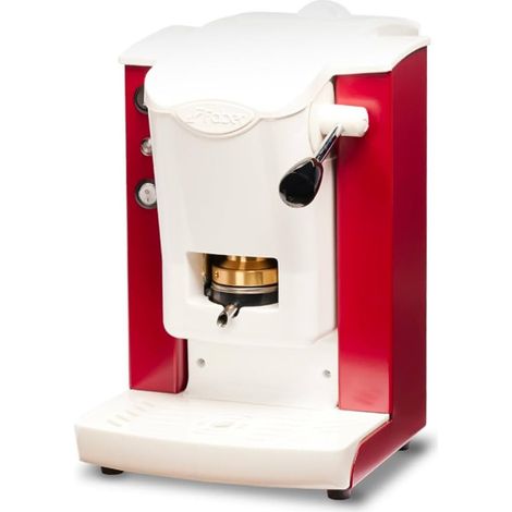 Faber Slot Plast Lite Macchina Caffè a Cialde ESE 44mm Termoregolatore 95° Pressacialda Estraibile Borgogna/Bianco SPBORBLT