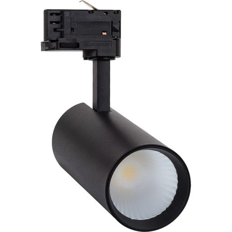 Foco Carril LED Trifásico 30W CCT Seleccionable Bertha Negro Seleccionable (Cálido-Neutro-Frío) (1/5)