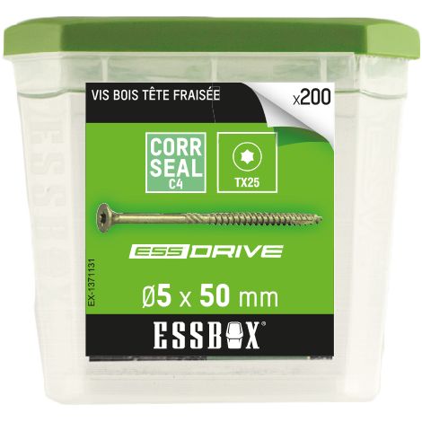 Tornillo para madera ESSBOX SCELL-IT - Ø5 mm x 50 mm - Caja de 200 - EX-1371131