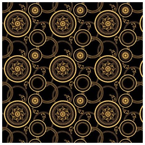 Tela decorativa para exteriores Oxford, motivo Círculos Dorados I DR013 (1/5)