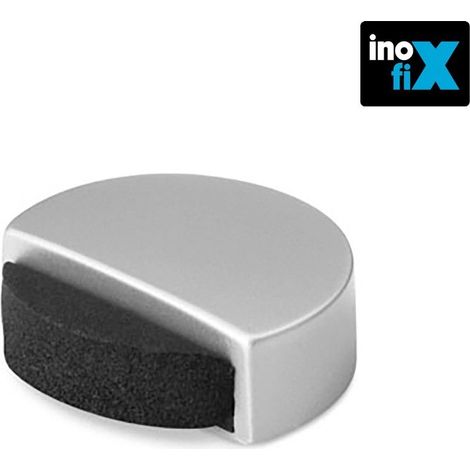 Tope adhesivo silencioso cromo mate Blíster INOFIX