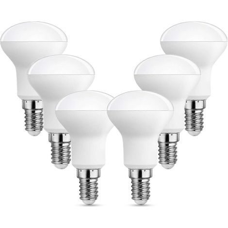 Ampoule LED spot E14 R50 5W équivalent incandescent E14 40W, blanc froid 6000K, 500LM, 120 LED, 220V AC, petit culot pour éclairage de cuisine. (1/4)