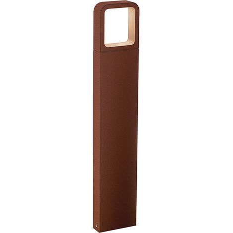 PITT Bollard LED 7W per Giardino, Lampione da terra in Alluminio IP65, 3000K Corten - Rossini Illuminazione (1/5)